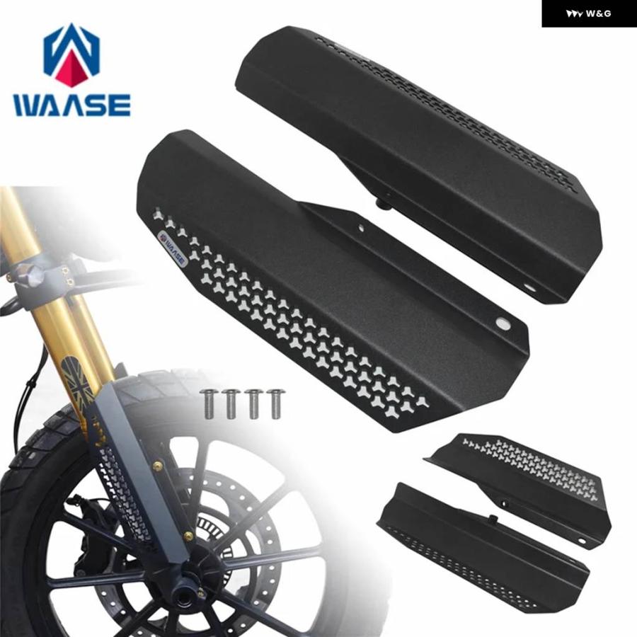 並行輸入品トライアンフ SCRAMBLER 400 400X 2024 2025 フロント フォーク ショック アブソーバー サスペンション 装飾 カバー ガード プロテクションの画像