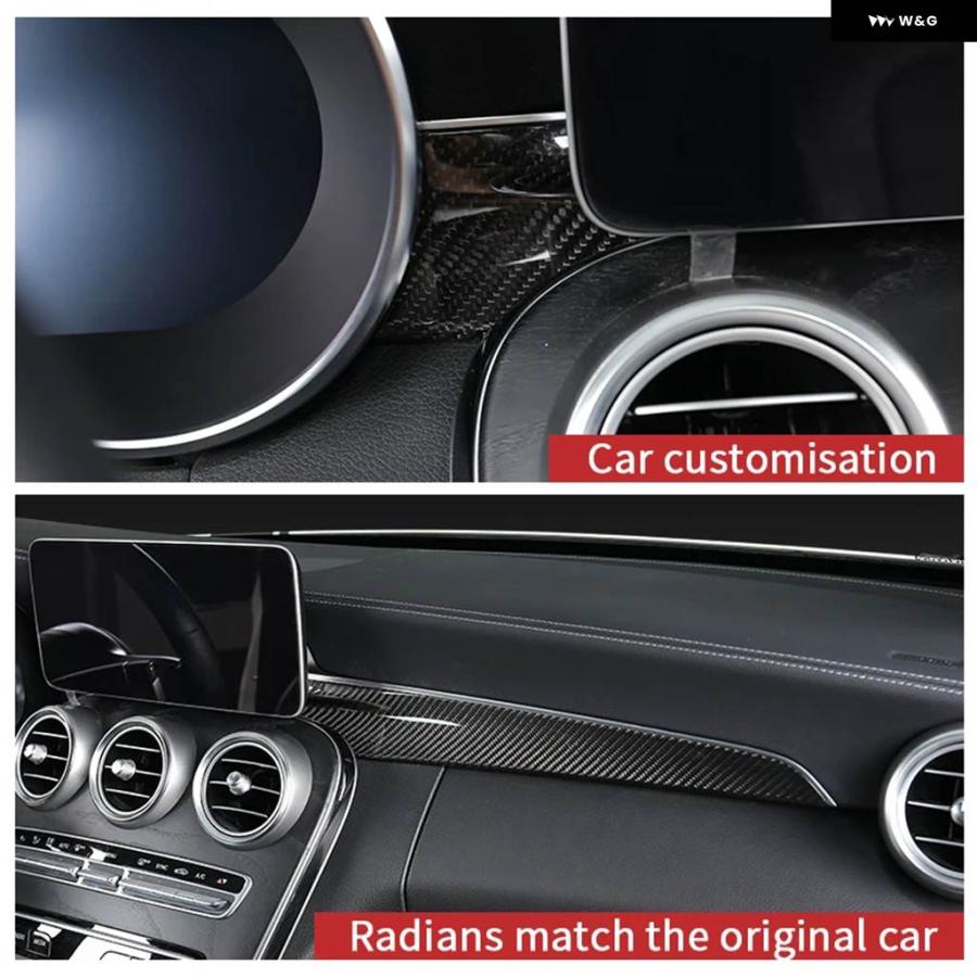 並行輸入品 カーボン ダッシュボード 2016~2022 メルセデス W205 AMG クーペ / インテリア トリム C63 メルセデス C クラス メルセデス X25_6