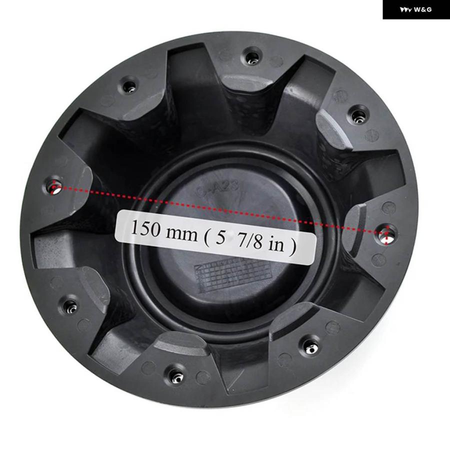 並行輸入品 4個 174.9MM 6.89インチ OD 150MM 5.91インチ ID 車ホイールセンターハブキャップ MAX X07 リムハブカップカバー ABSの画像