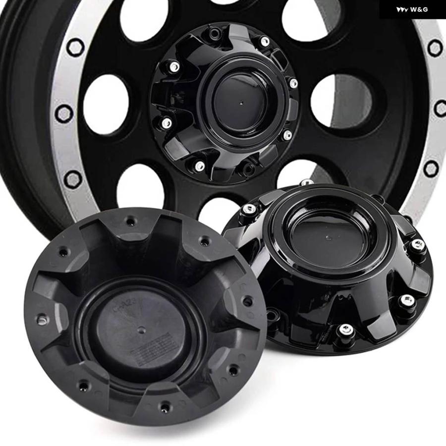 並行輸入品 4個 174.9MM 6.89インチ OD 150MM 5.91インチ ID 車ホイールセンターハブキャップ MAX X07 リムハブカップカバー ABSの画像