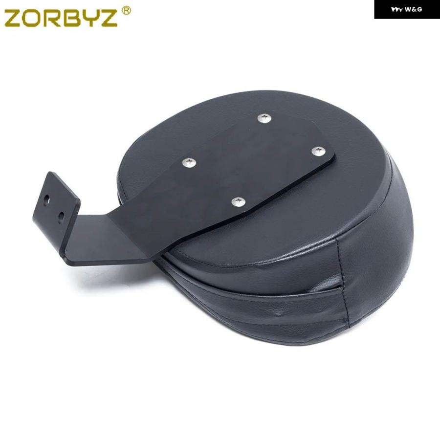 並行輸入品 バイク 用 ブラック ドライバー ライダー バックレスト PUレザー クッション パッド スズキ ブルバード C50 VL400 VL800の画像