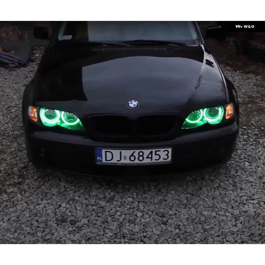並行輸入品 BMW E36 E38 E39 E46 525I 528I 530I 540I 740I 750I 730D 740D 728I 320I 325I 16色 RGB コットン エンジェルアイ LEDの画像