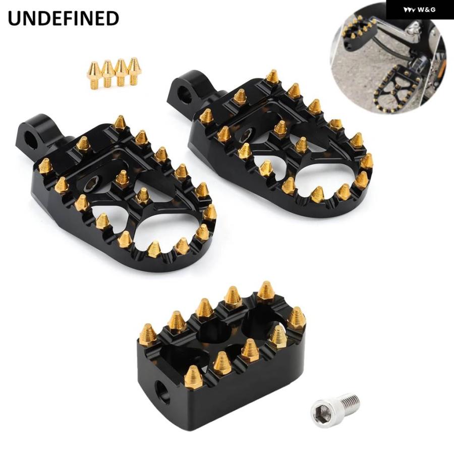 並行輸入品 バイク 用 フットペグ MX ワイド ファットペダル シフター ペグ ハーレー スポーツスター 1200 ダイナ ストリート ボブの画像