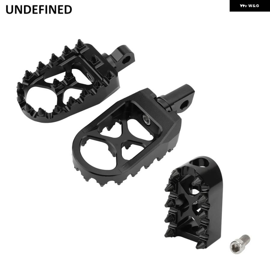 並行輸入品 バイク 用 フットペグ MX ワイド ファットペダル シフター ペグ ハーレー スポーツスター 1200 ダイナ ストリート ボブの画像