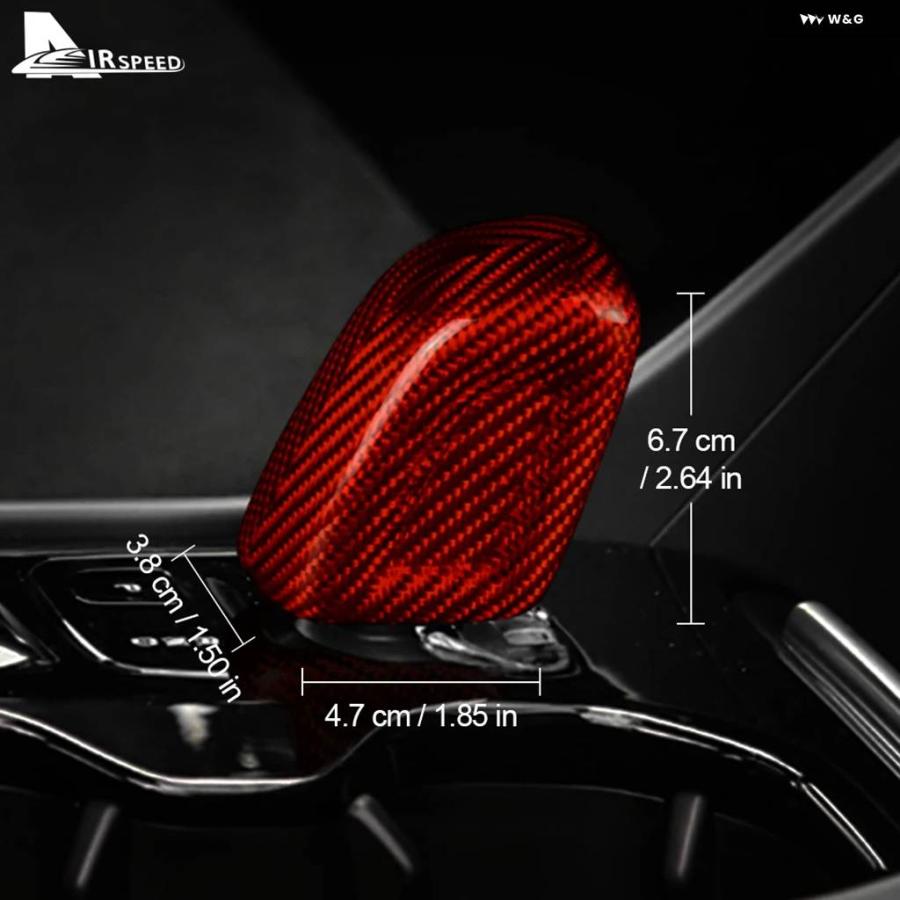 並行輸入品 AIRSPEED カー ギア シフト ノブカバー ボルボ XC40 XC60 XC90 V60 V90 S60 S90 2021 カーボン インテリア トリム ステッカー_4