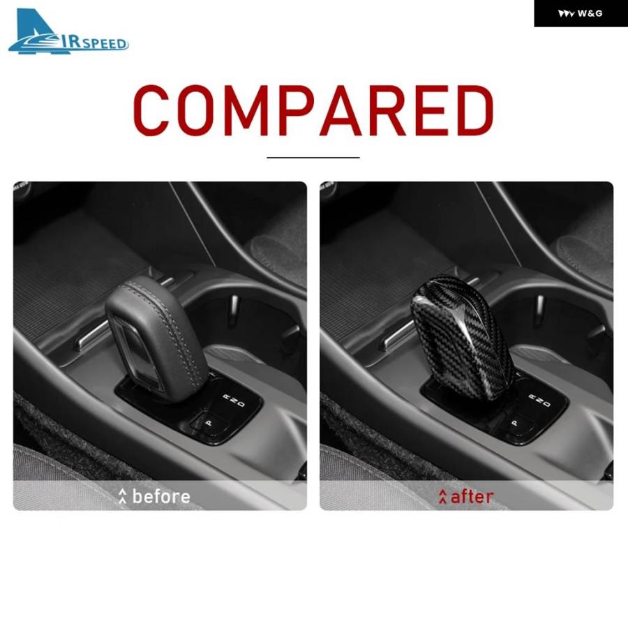 並行輸入品 AIRSPEED カー ギア シフト ノブカバー ボルボ XC40 XC60 XC90 V60 V90 S60 S90 2021 カーボン インテリア トリム ステッカー_7