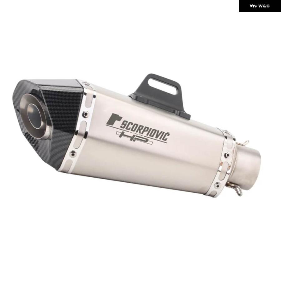 並行輸入品 51MMインレット オートバイ エキゾーストマフラー FZ1 R6 R15 R3 ZX6R ZX10 Z900 1000 CBR1000 GSXR1000 B10の画像