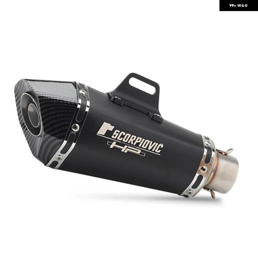 並行輸入品 51MMインレット オートバイ エキゾーストマフラー FZ1 R6 R15 R3 ZX6R ZX10 Z900 1000 CBR1000 GSXR1000 B10の画像