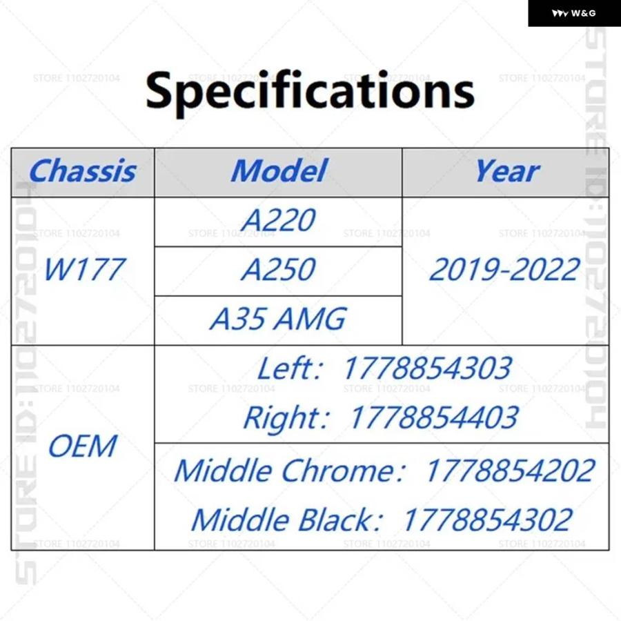 並行輸入品 2019-2022 W177 メルセデス ベンツ A220 A250 A35 AMG フロント バンパー リップカバー トリム ストリップ 1778854302 17788543の画像