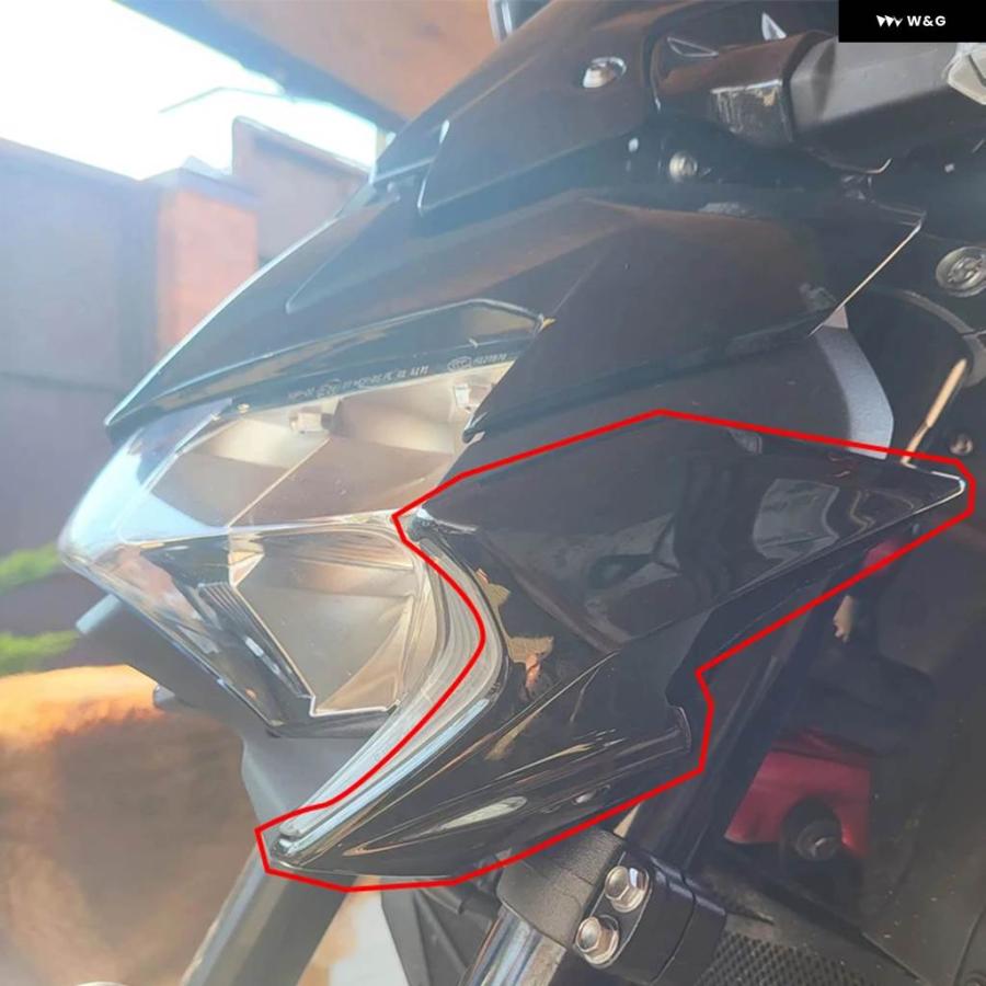 並行輸入品 2024 Z900 オートバイ ヘッドライト ヘッドランプ パネル フェアリング カウル カワサキ 2020-2023 Z-900 パーツ フロントサイの画像