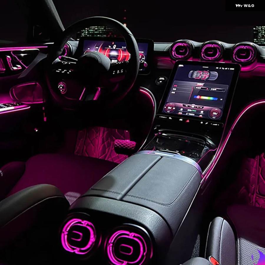 ちな 並行輸入品 車用アクセサリー LED ダッシュボード AC エアコン ベント