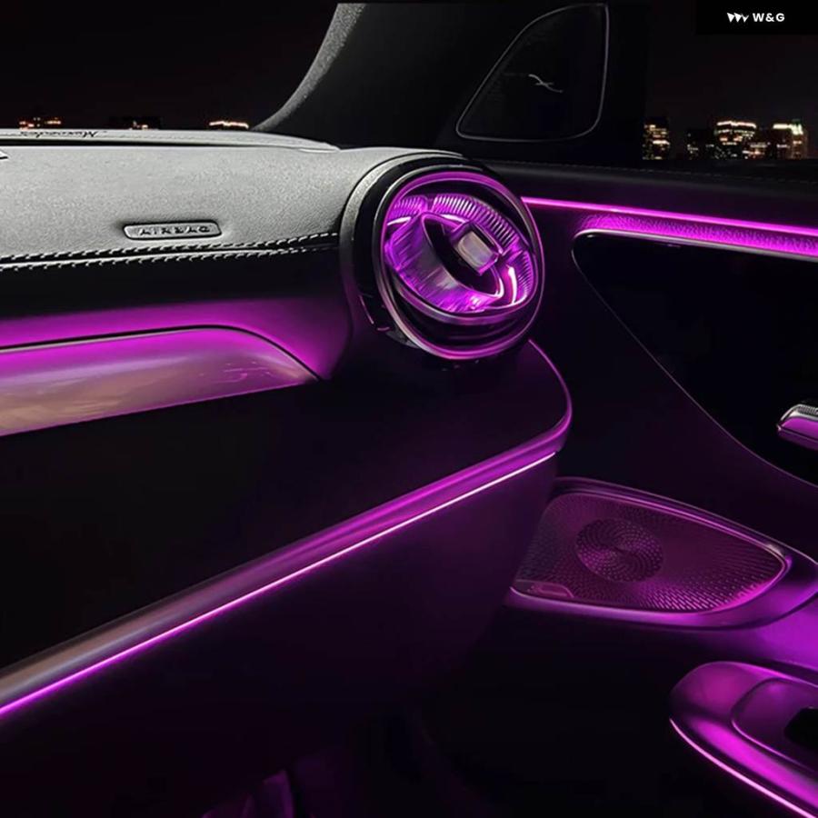 ちな 並行輸入品 車用アクセサリー LED ダッシュボード AC エアコン ベント