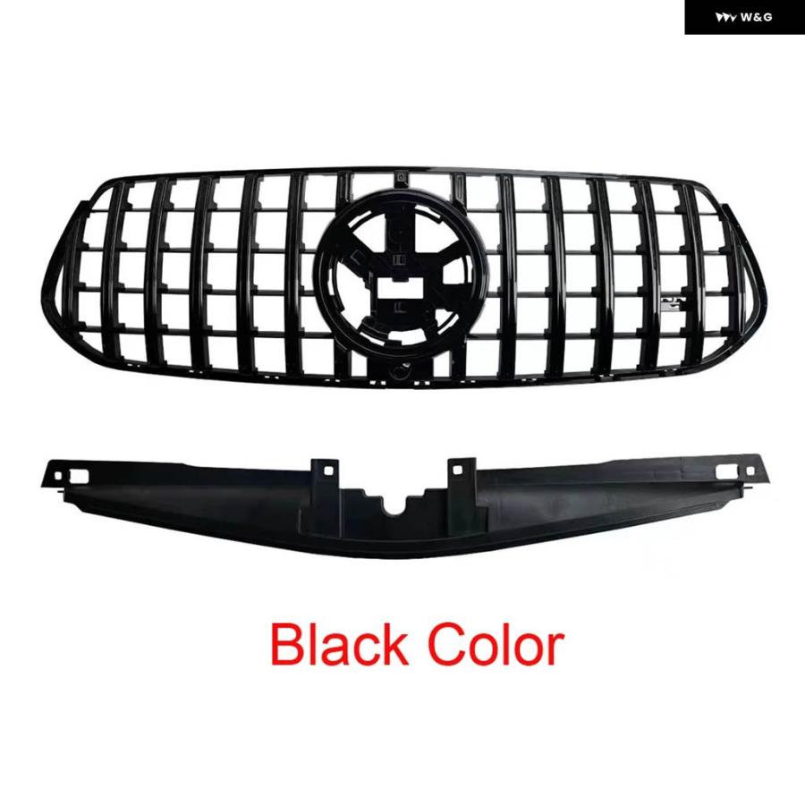 並行輸入品 2024 2025 GLE W167 グリル GTR パナメリカーナ スタイル フロント バンパー フード グリッド メルセデス GLE クラス W167 GLE3_4