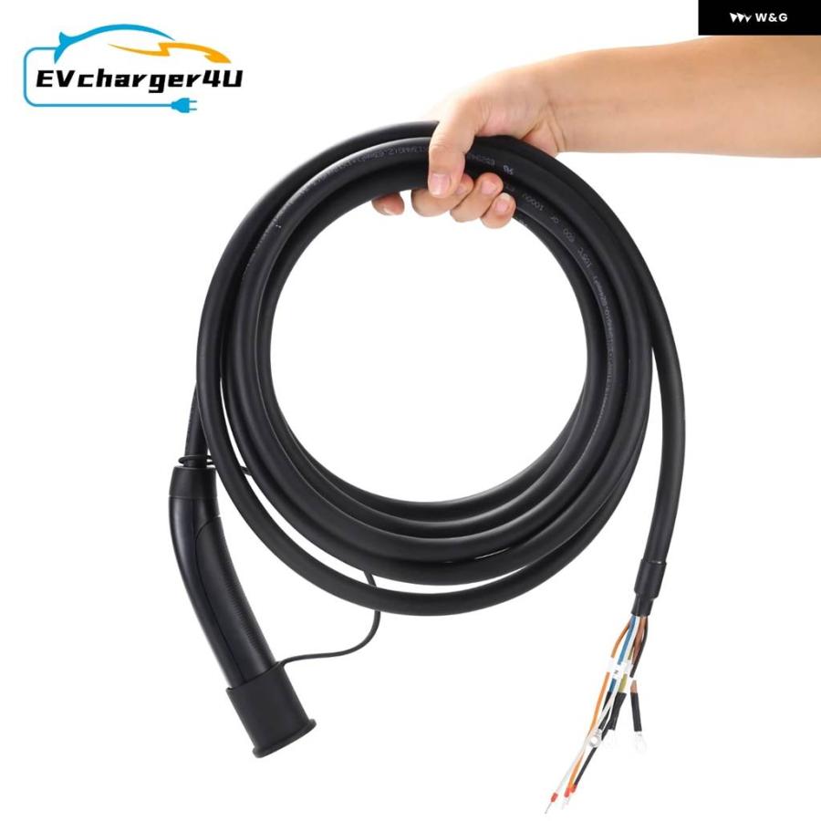 並行輸入品 テスラ ステーション 1相 16A 32A 40A 48A 240V EV充電 ケーブル NACS オス-オープンワイヤー充電ポートを開く ボタンの画像