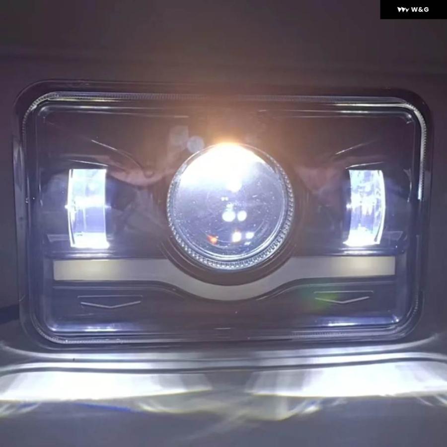ブランド登録なし - 並行輸入品 4X6in LED点火装置 シールドビーム 尖端照明ランプ DRL 4X6in 自動自転車 前照灯 DRZ ホンダ XR 自動自転車