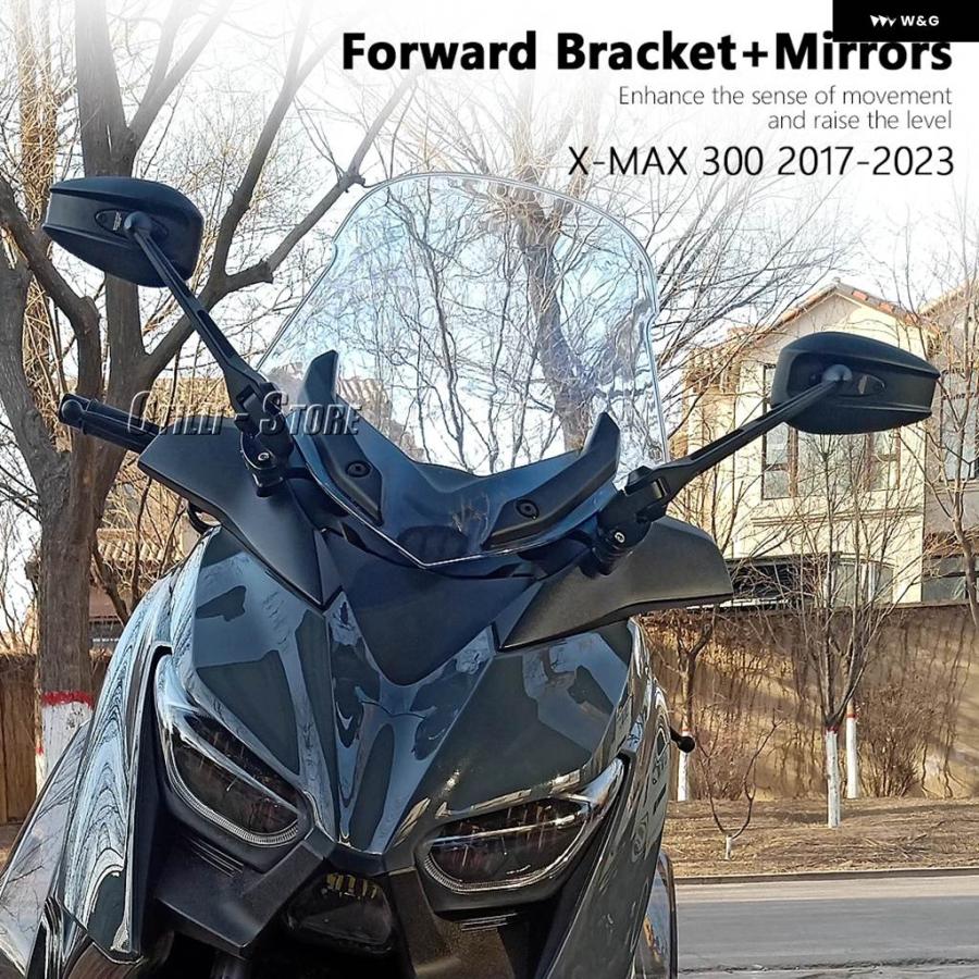 並行輸入品 バイク ミラー 前方移動 ブラケット キット ヤマハ XMAX300 X-MAX 2017-2020 - 23_12