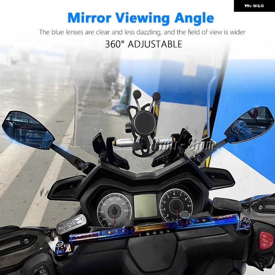 並行輸入品 バイク ミラー 前方移動 ブラケット キット ヤマハ XMAX300 X-MAX 2017-2020 - 23_15