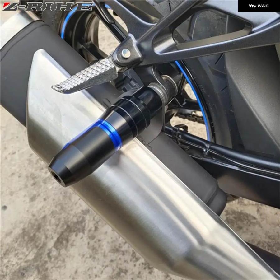 ブランド登録なし - 並行輸入品 SV1000 SV1000S 2003 - 07 SV 1000 S 1000S 自動二輪車 エキゾースト ひな型 スライダー 衝突 パッド 傾倒押しとどめる