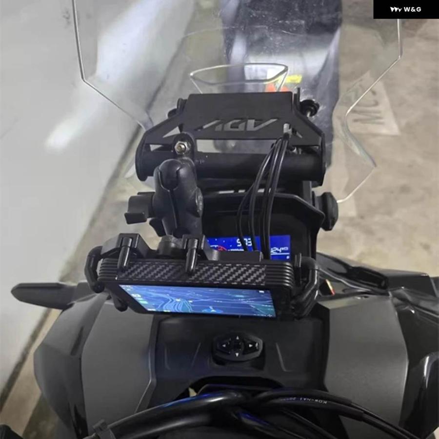 並行輸入品 ホンダ ADV160 ADV 160 2023 2024 オートバイ ウインドシールド 前方移動 ブラケット ナビゲーション ホルダー_3