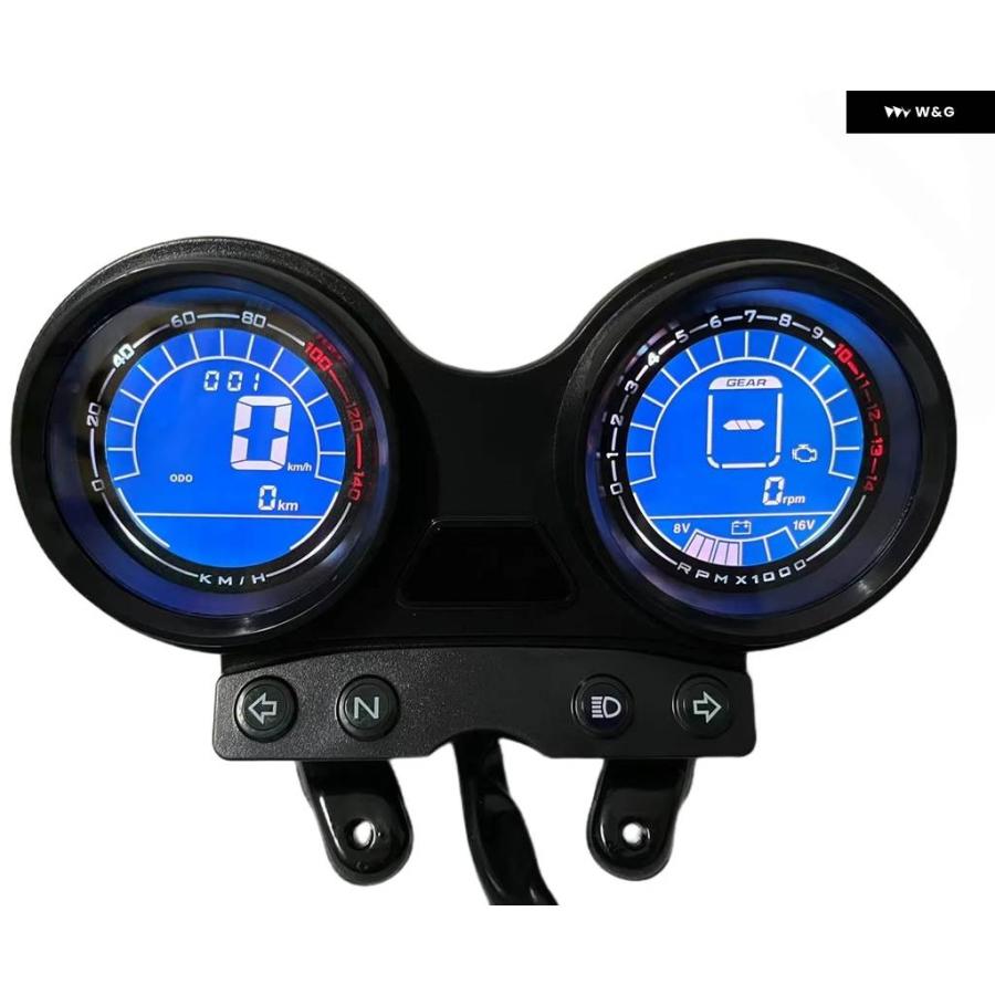 並行輸入品 ヤマハ YBR125 YBR 125 RXZ 触媒 CATAL 5PV デジタルメーター タコメーター RPM スピード メーター ゲージの画像