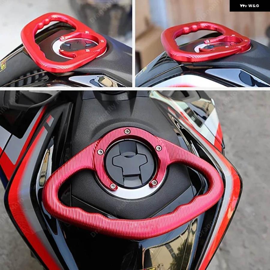 並行輸入品 ヤマハ YZF-R1 YZF-R6 MT-07XJ6 R3 R25 R15YZF1000FZ6 バイク パッセンジャーハンドル 燃料タンク ハンドルバーの画像