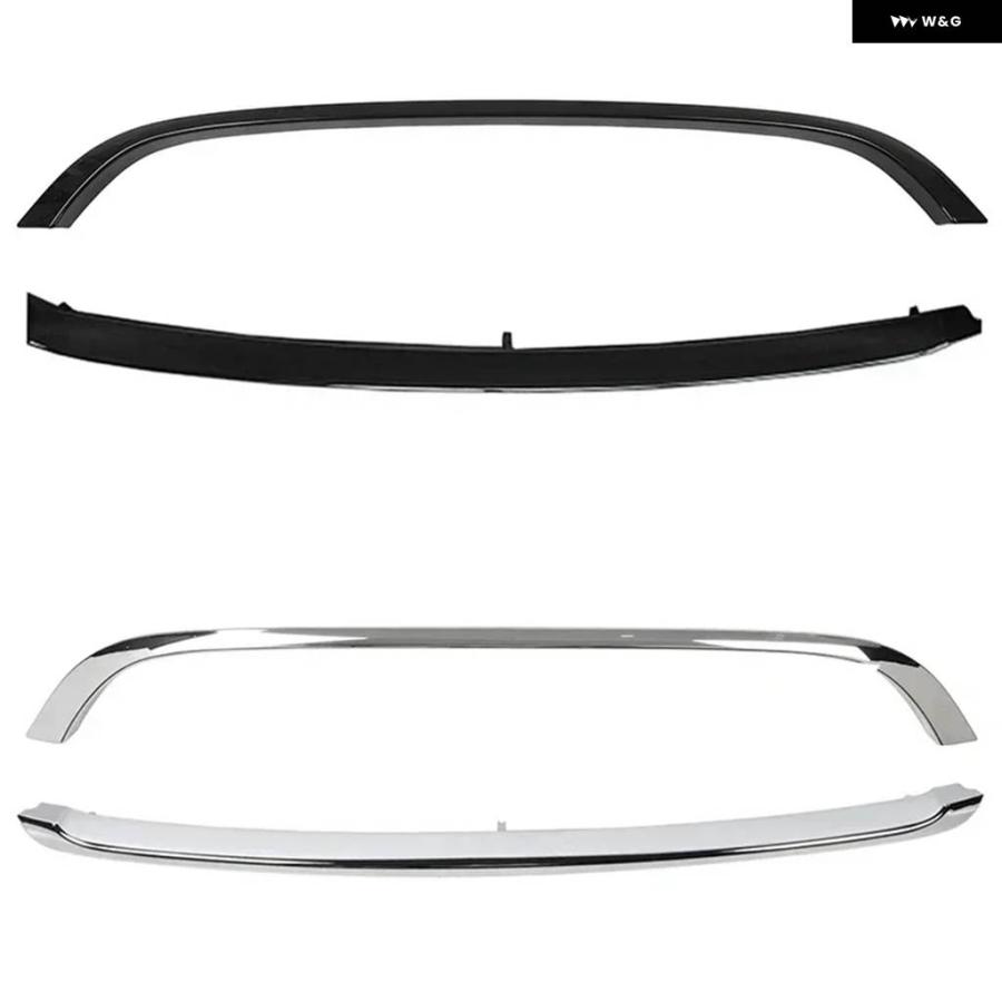 並行輸入品 1/2PCS 車用フロント バンパー グリル トリム ストリップ メッキ / バンパー グリル トリム BMW MINI COPPER R55 R56の画像