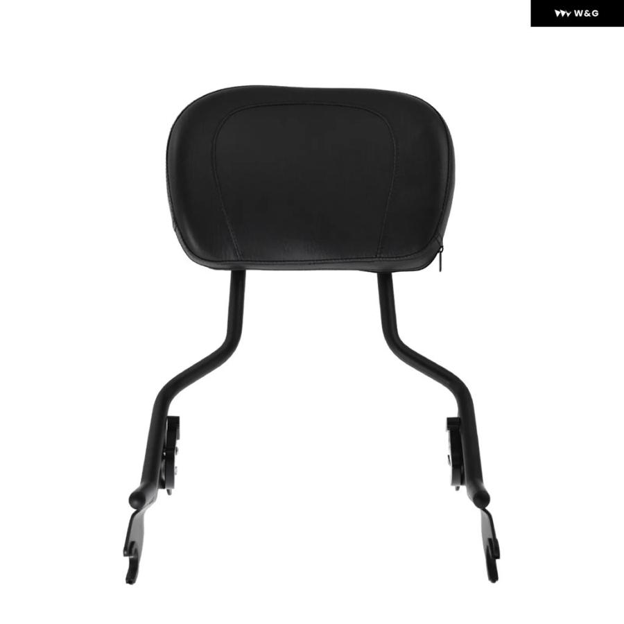 並行輸入品 オートバイ 着脱式 シーシーバー パッセンジャーリアバックレスト パッド ハーレー ツーリング ストリートグライド_5