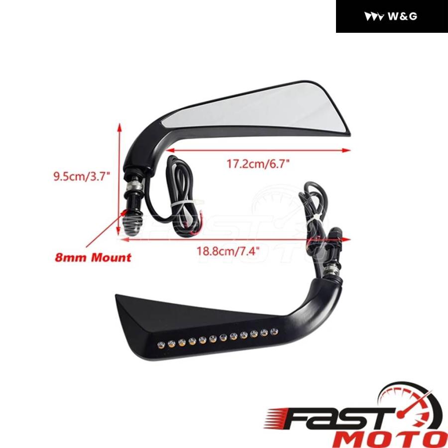 並行輸入品 オートバイ バイク バックミラー LEDフロントウィンカー ハーレー VROD VRSCF エレクトラグライド カスタム 90-14 オートバイ バイク バックミ_5