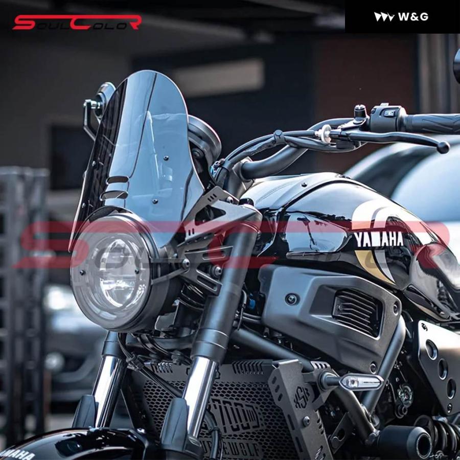 並行輸入品 オートバイ バイク スポーツ ウィンドシールド バイザー ウィンドスクリーン ヤマハ XSR700 2022 2023 2024 2025 XSR 700 GEN2 XSR700 GEN2
