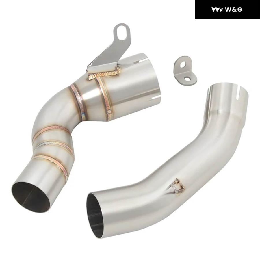 並行輸入品 スリップオン KTM DUKE200 DUKE 200 2020-23 年 オートバイ バイク 排気 システム ステンレス 51MM ミッドリンク パイプ エスケープ_2