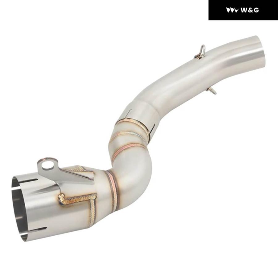 並行輸入品 スリップオン KTM DUKE200 DUKE 200 2020-23 年 オートバイ バイク 排気 システム ステンレス 51MM ミッドリンク パイプ エスケープ_3