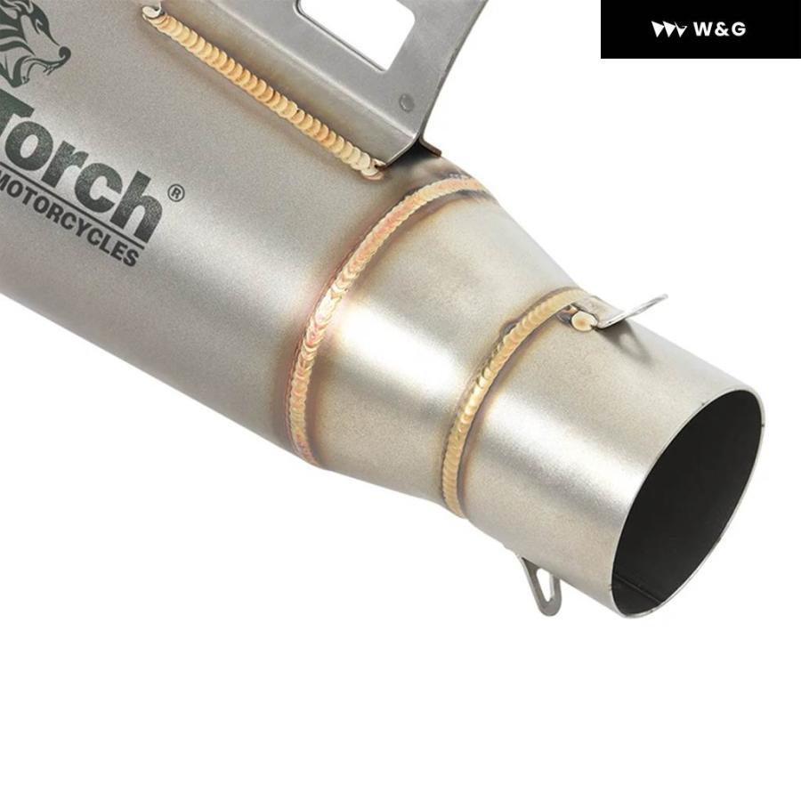 並行輸入品 オートバイ バイク 排気 エスケープ システム 51MM インターフェース ミッドリンク パイプ マフラー MOTO DBキラー スリップオン スズキ DR160_10