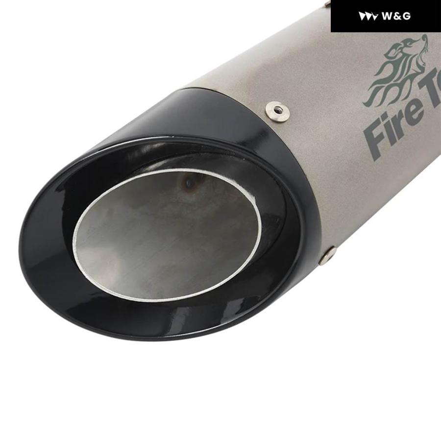 並行輸入品 オートバイ バイク 排気 エスケープ システム 51MM インターフェース ミッドリンク パイプ マフラー MOTO DBキラー スリップオン スズキ DR160_11