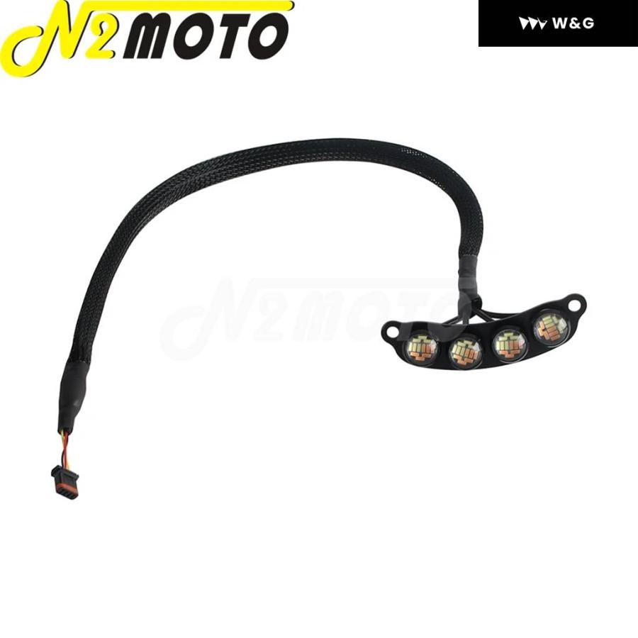 並行輸入品 LEDラウンドDRL バルブ ブリンカーランプ オートバイ バイク シャーククラブ スタイル フェアリング ウィンカーランプ ハーレー ソフテイル FX_4
