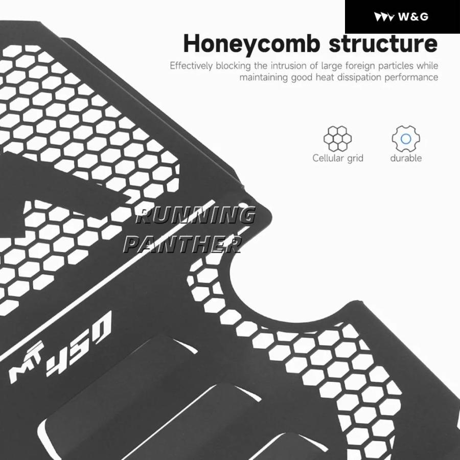 並行輸入品 オートバイ バイク エンジン ウォータータンク ラジエーター グリル オイルクーラー ガード カバー CFMOTO 450MT MT450 450 MT 450 2023以降の画像