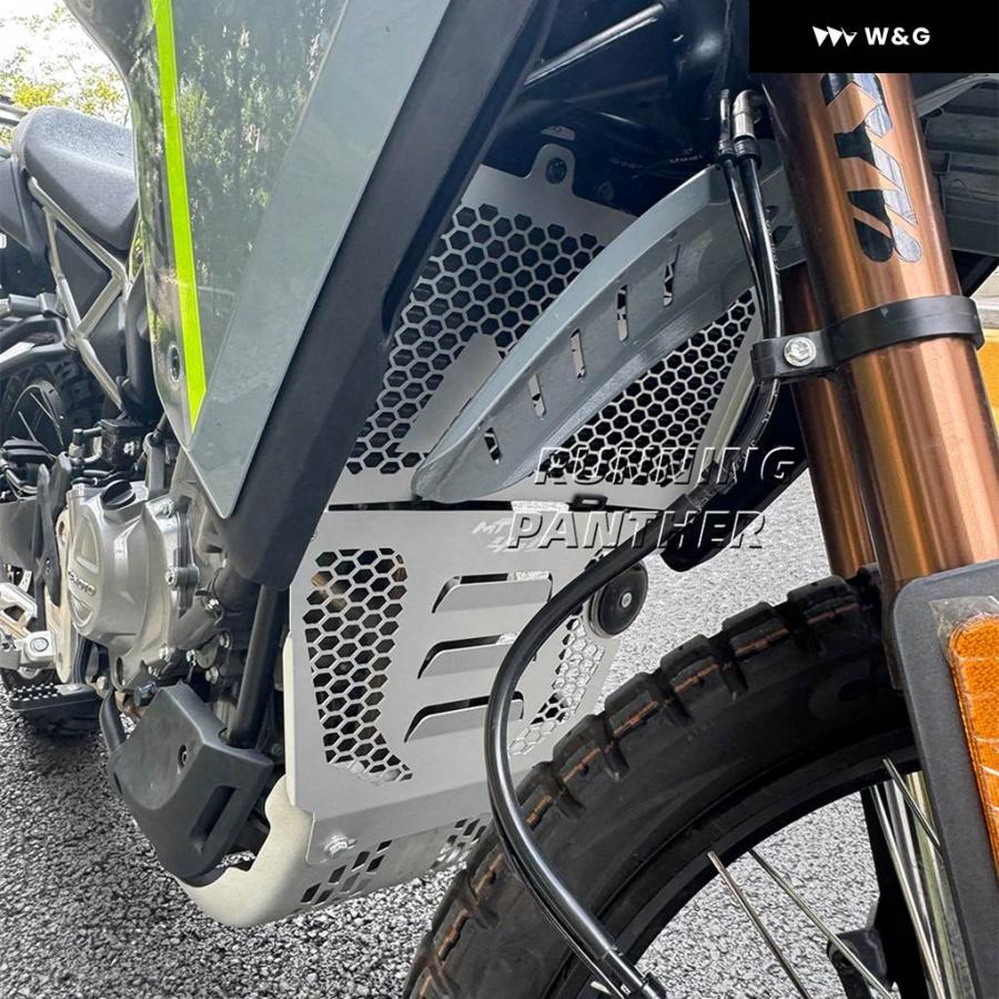 並行輸入品 CFMOTO 450MT MT450 450 MT 450 2023年以降 オートバイ バイク エンジン ウォータータンク ラジエーター グリル オイルクーラー ガード カバーの画像