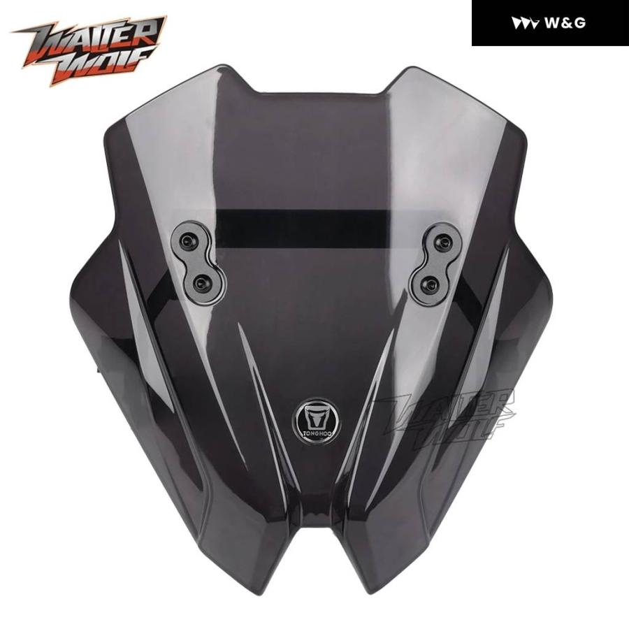 並行輸入品 スモーク ウィンドスクリーン ウィンドシールド BMW G310R 2017-2025 2024 GPSナビゲーション 電話 ブラケット エアデフレクター ウィンドシー_5