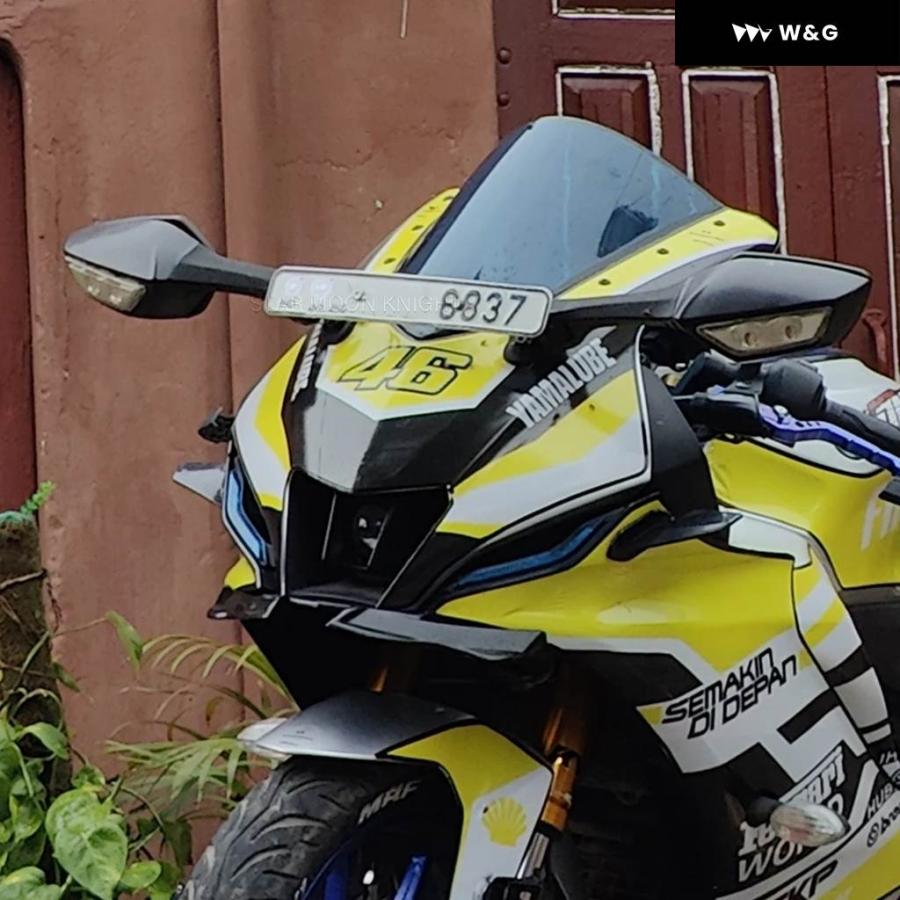 並行輸入品 LEDウィンカー付き オートバイ バイク サイドバックミラー ヤマハ YZF R3/R15/R15 V3/R1 2015- /R1M 2016- /R6 2017-2022_7