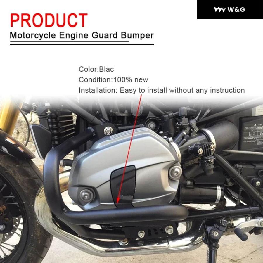 並行輸入品 RNINET エンジン ガード クラッシュ バー バンパー プロテクター BMW R NINET R NINE T_4