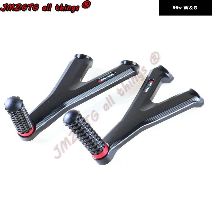 並行輸入品 オートバイ バイク CNCリア フットレスト ブラケット キット フットペグ レスト アセンブリ ホンダ CBR65_3