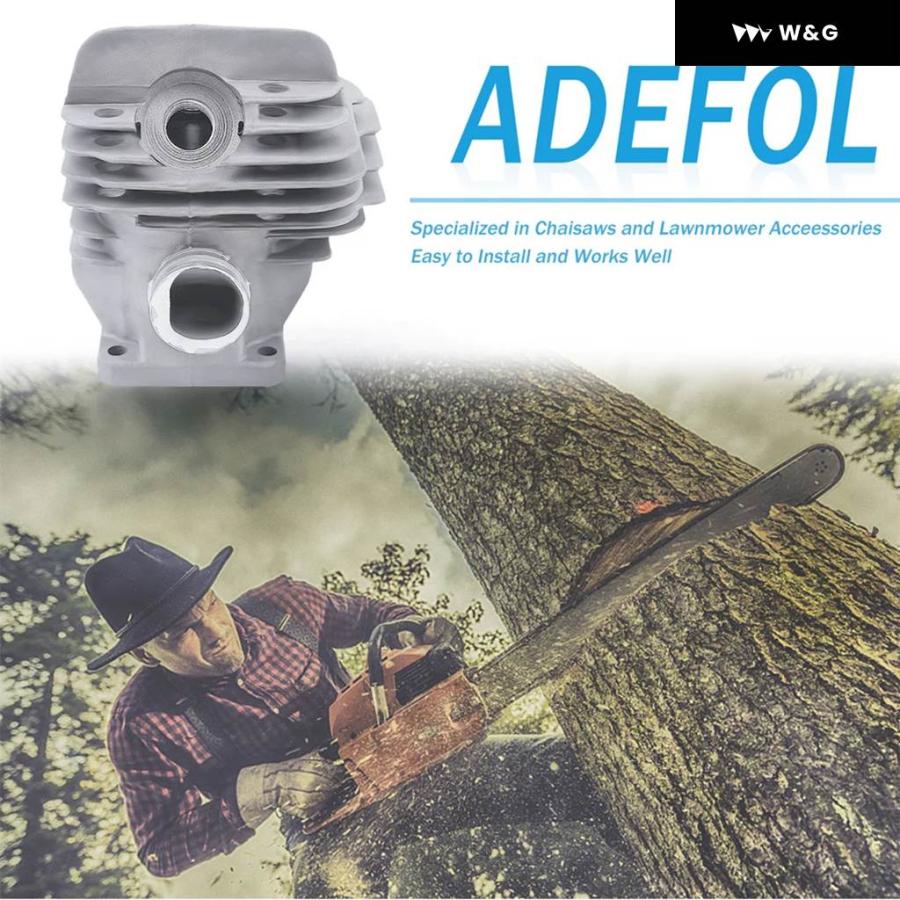 並行輸入品  44.7MM ビッグボア シリンダー ピストンキット STIHL 026 MS260 026PRO ガスケットセットの画像