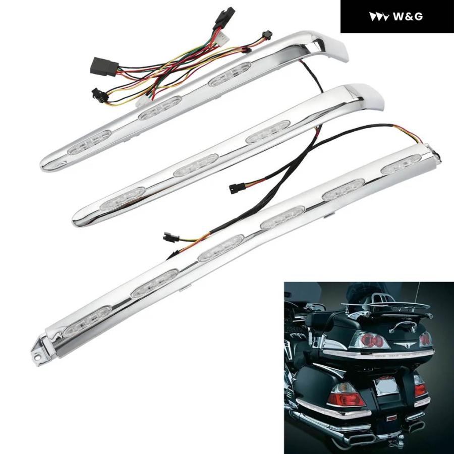 並行輸入品 リア トランク サドルバッグ トリム LEDライトセット付き ホンダ ゴールドウイング 1800 GL1800 20_4