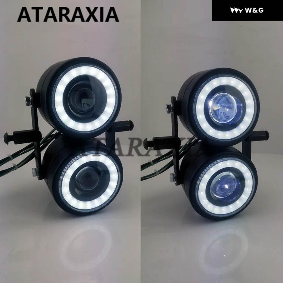 並行輸入品 オートバイ バイク デュアルツインLED ヘッドライト