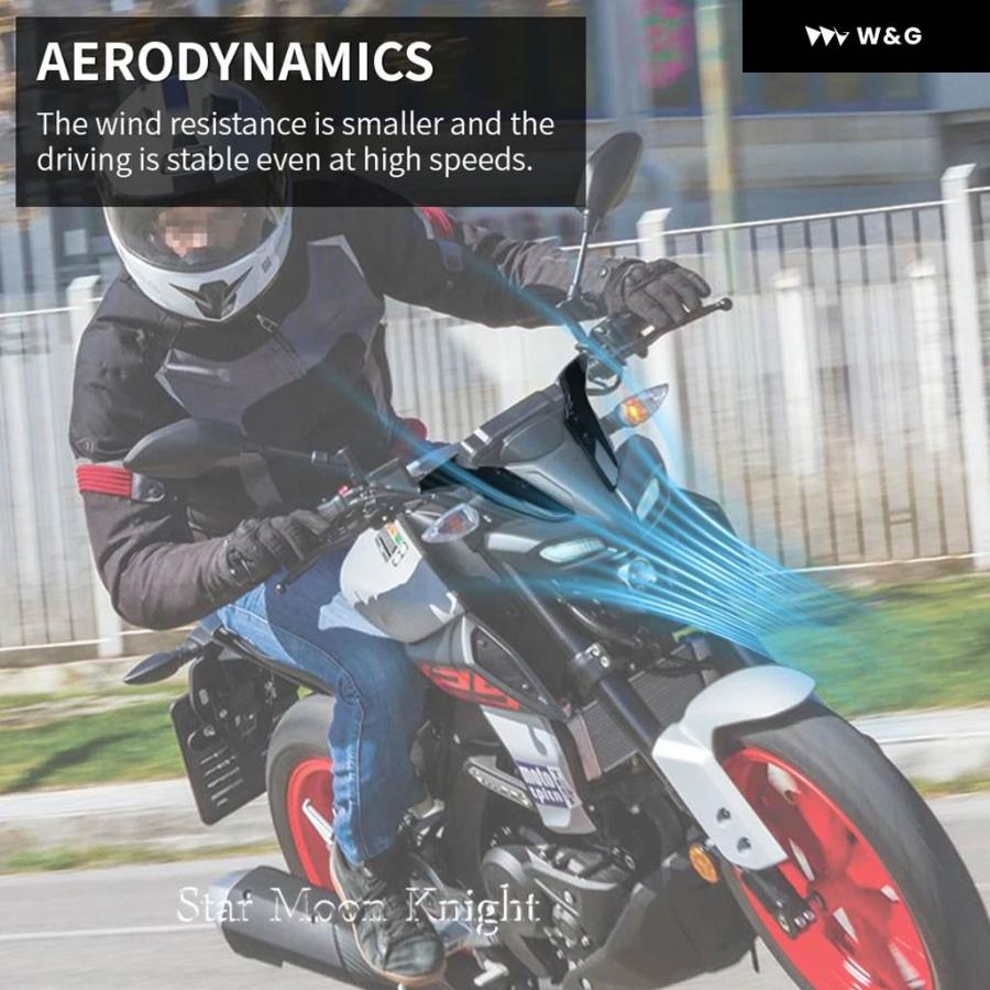 並行輸入品  サイドデフレクター スポーツデコレーション ウインドカバー ヤマハ MT-125 MT125 125 MT 2020の画像