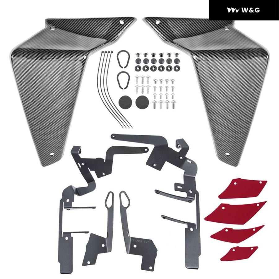 並行輸入品 ヤマハ MT-09 2021-23 MT09 サイドダウンフォース ネイキッドスポイラー 固定 ウィングレット フェ_13
