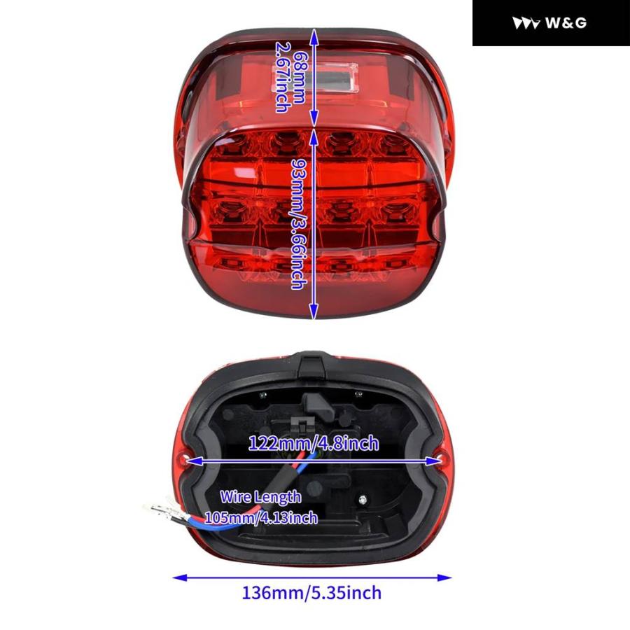 並行輸入品 オートバイ バイク LEDブレーキ テールライト ハーレー