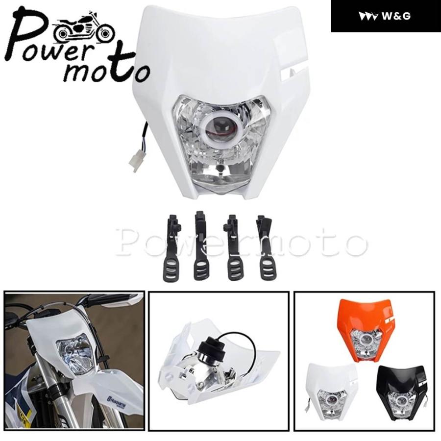 並行輸入品  LED ヘッドライト ハイ/ロービーム ヘッドライト エンジェルアイ DRL ヘッドランプ 付き EXC SX SXの画像
