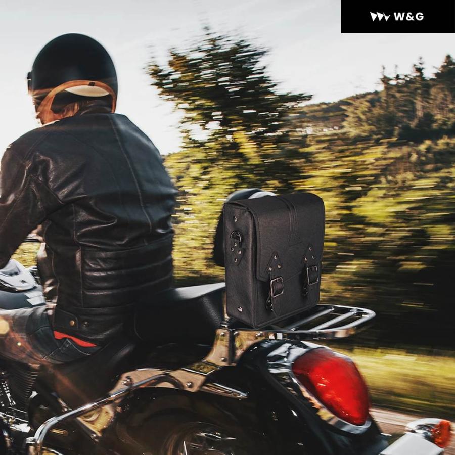並行輸入品 KEMIMOTO オートバイ バイク シーシーバー バッグ 合成皮革 ツーリング用 キャリア バッグ ツール 収納