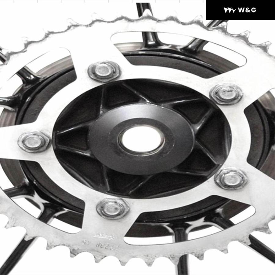 並行輸入品  4PCS オートバイ バイク キャプティブレーシングフロントとリアルホイール スペーサー キット アルミ ヤマハ Rの画像