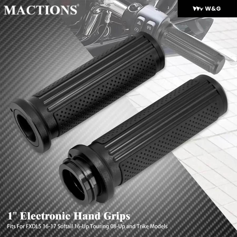 並行輸入品  オートバイ バイク 電子ハンド グリップ 1インチ 25MM ハンドルバー スロットル グリップ ハーレー ツーリンの画像